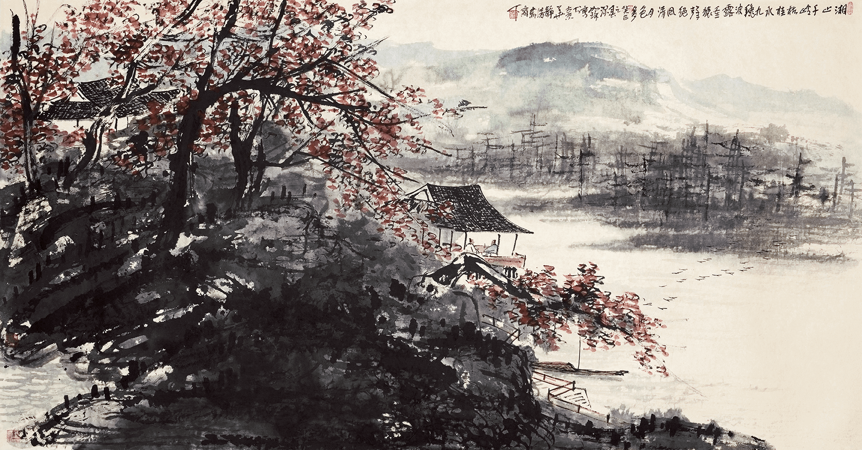 湘山千岭树