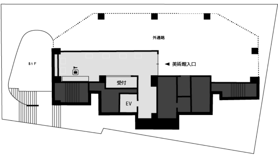 1階 美術館入口・受付